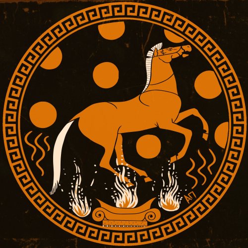 Alexandriad:horse Plinko Hell But Make It… Ancient Greek Red Figure Pottery