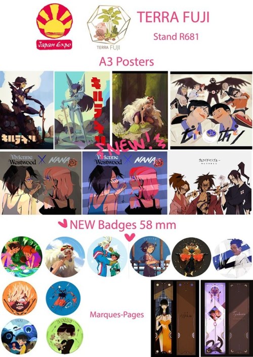 Japan Expo is Thursday wouhou ! Here is what we will have at our Stand Terra Fuji ! :) You can find 