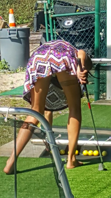 stephanie-mason-my-hotwife: Fore! Just busting balls, they should be blue