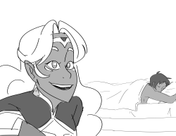 biteitwhenitssoft:  i KNOW this has been done before but lord i had tofirst time drawing allura! x 