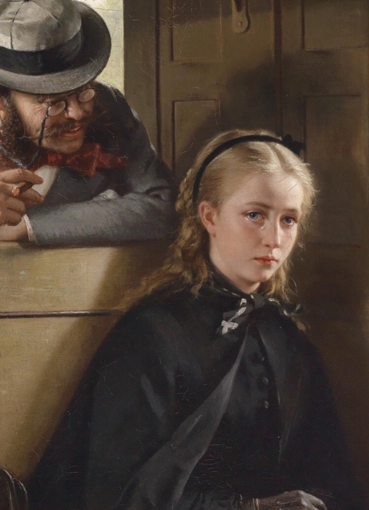 paintings-daily:(Detail) ‘The irritating gentleman’ by Berthold Woltze