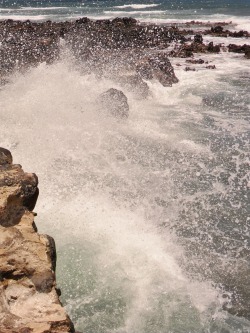 vwcampervan-aldridge:  Waves break on the Volcanic rocks of Lanzarote, Canary Islands All Original Photography by http://vwcampervan-aldridge.tumblr.com 