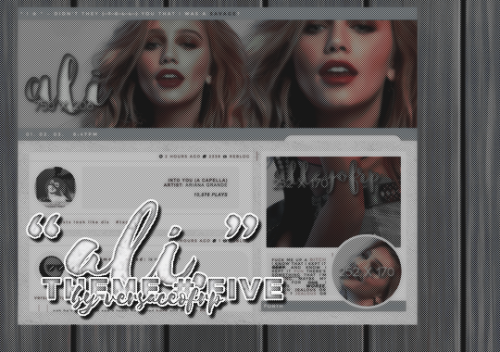 versaceofrp:VERSACEOFRP​ ✱ THEME FIVE: “ALI.”@alleyofrp​ has been such a Motivator™ when it comes to