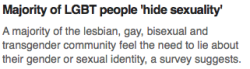 lzbth:  breaking news: lgbt people in homophobic