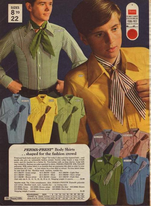 Boys&rsquo; Striped Shirt &amp; Scarf (1969)