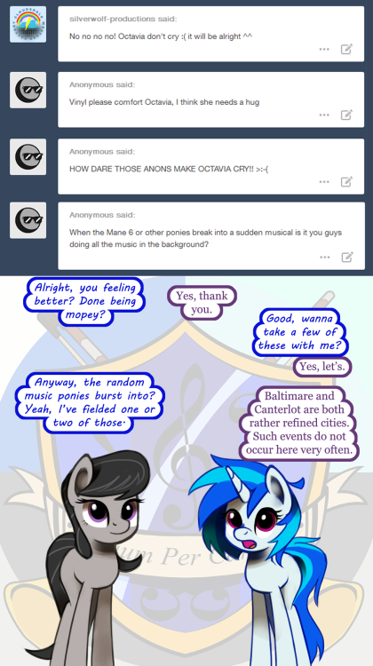 Porn Pics ask-canterlot-musicians:  Oh come on! First