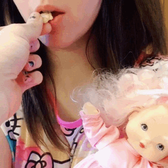 babydollchibi:💖🍪🍼😍 When Daddy feeds you cookies and gives you milky through