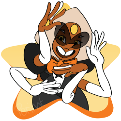perinot:  sardonyx!!! she might be one of my favorite fusion designs so far! I’m not really sure what her actual colors are and I like both of these so I figured I’d just post them both!you can buy stickers of her here and here! 