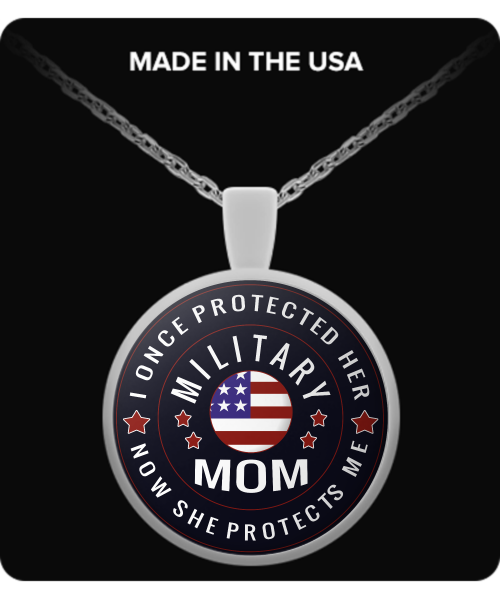 Proud Military Mom - Protected By Daughter Our best-selling &lsquo;Military Mom&rsquo; penda