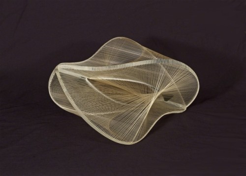 thatsbutterbaby: Naum Gabo, Linear Construction in Space No. 2, 1957-1958.  Perspex with nylon monof