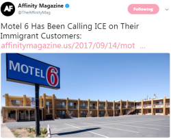 gogomrbrown:  expose them. motel 6 cancelled