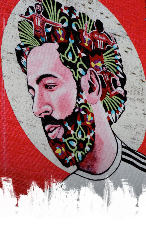 sheriph: Mo Salah in Times Square , NYC
