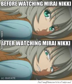 THE EFFECT OF WATCHING MIRAI NIKKI