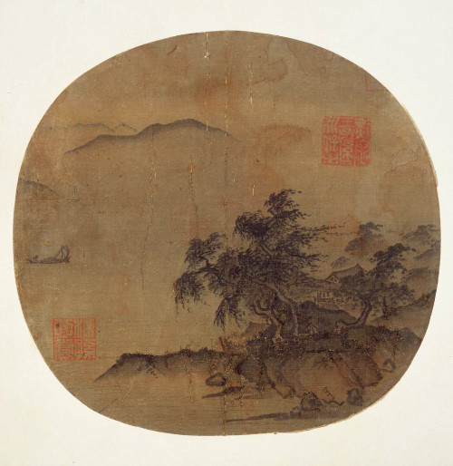 Sailboat in a Rainstorm, Xia Gui (fl. 1195-1224)