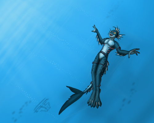 The First Is In The Air, The Next One Is The Water&Amp;Rsquo;S Edge~ Commission Done