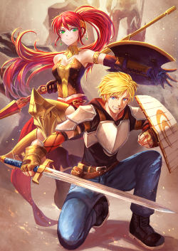 rwby-fan:  “I drew a Jaune Arc and Pyrrha