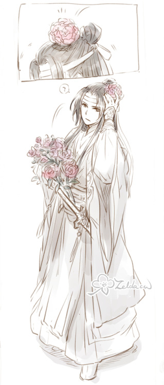 zeldacw:[Gift of Peony] scene from MDZS novel.I tend to draw XuanYu WiFi more and not Wei Ying himse