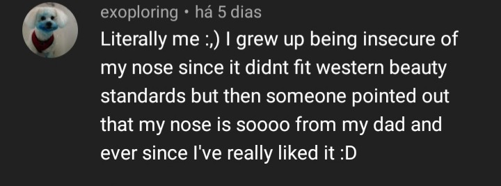 redrivershore:on a vid about this girl who didnt get a nose job because she realized