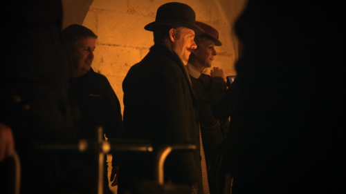 nixxie-fic:Sherlock DVD Extras Pictures 04 - HD Screencaps of Behind the Scenes filming Sherlock: Th