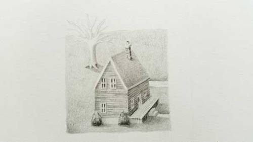 Gabrielle Nowicki 2016 - Details of a drawing in progress. Graphite on paperA peek at building some 