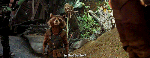marvelgifs:That’s how eyesight works, you stupid raccoon.