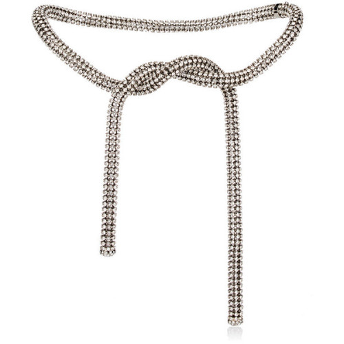 CALVIN KLEIN 205W39NYC Women’s Crystal-Embellished Chain Belt ❤ liked on Polyvore (see more em