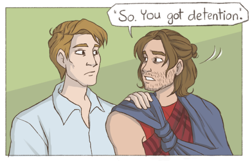 wingedcorgi: and bucky thought he would never see anything better than “star-spangled man with a pla