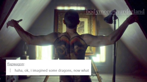 amarriageoftrueminds:bodymore-murderland:Hannibal Recaps by Text Post: 3 x 08 - The Great Red Dragon