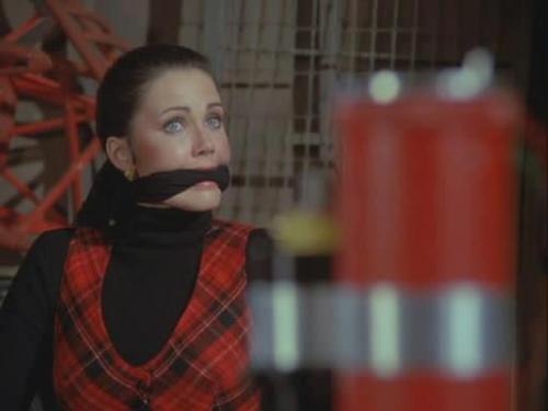 skirtnapper:  There were a few other times she was tied up but not gagged….She goes in the damsel Hall of Fame for sure….