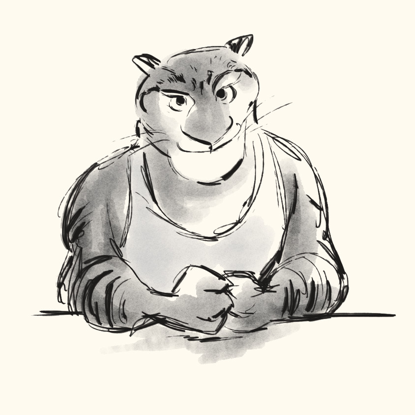 mohtz:  zootopia is full of such precious characters i had to do a quick sketch of