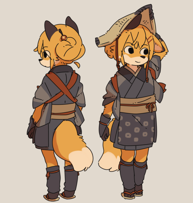 yagithegoat:fox and tanuki