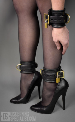 kittydenied: Do these cuffs match my heels?  ——————- Cuffs by: Discerning Specialist  ( ˘ ³˘)♥ Store: https://www.etsy.com/shop/DiscerningSpecialist?ref=l2-shopheader-name  