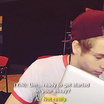 marcelswhore:  5sos au meme- Where you have to help frat boy Luke on his essay. At