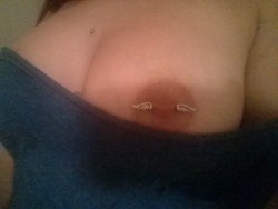 mysecretsinblackandwhite:jinxyourself:  cre-at-ive:  jinxyourself:  peek a boob.  perfect boob  thank you.  An Irresistible nipple ;)