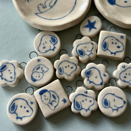 I Made Some Ceramic Snoopy Charms
