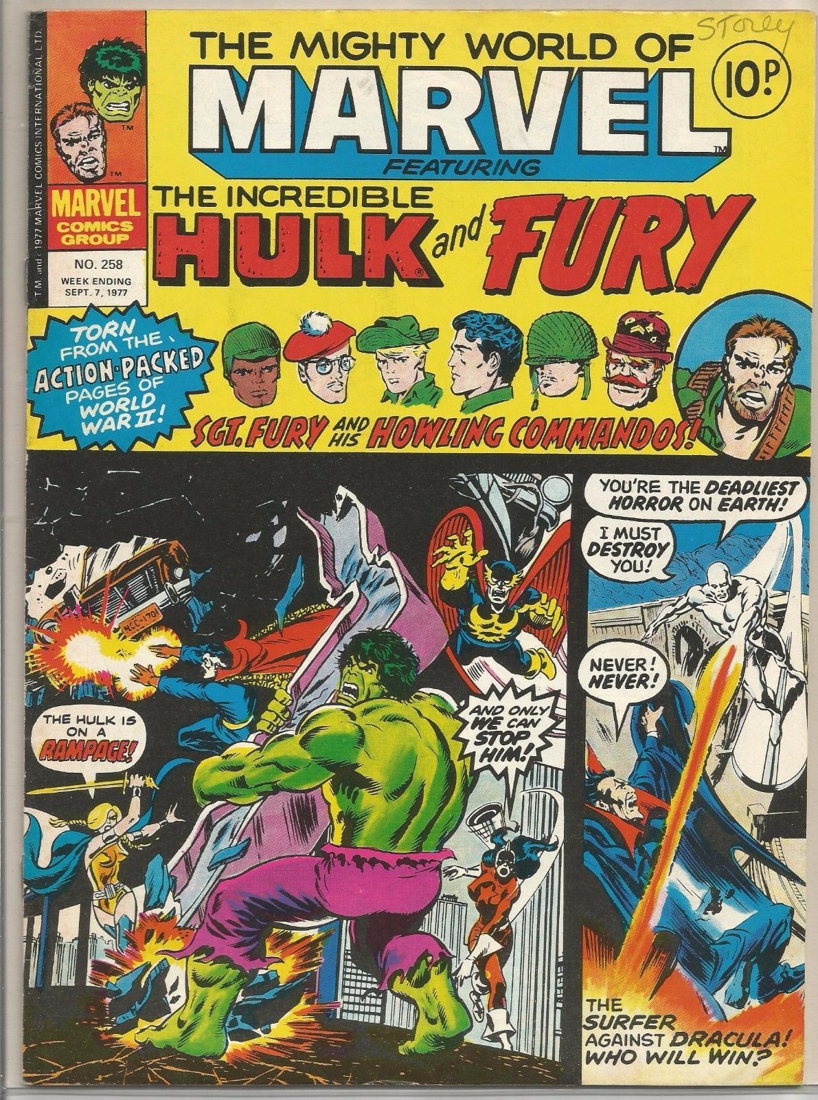 browsethestacks:  Vintage Comic - Mighty World Of Marvel #258 (Sept07th1977) (Marvel