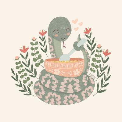 aneacc:Day 13. Snake. + Day 14. SoupBecause reasons 🐍🍲