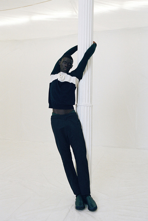 dynamicafrica:  Fernando Cabral featured in the MENSWEAR: Opening Ceremony Fall/Winter 2014 Lookbook Opening Ceremony’s continued to slaughter the game with its latest mens lookbook shot by HART+LËSHKINA sees minimal, clean and progressive art
