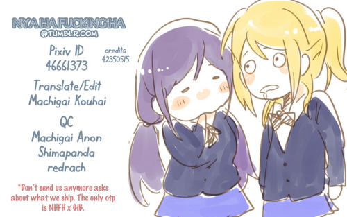  Congratulations! Harasho Idiot Couple!! by Kanbayashi Makoto [ Read Online ] | [ Download ]  You know what’s terrible? All I had was that Birthday Song by 2 Chainz stuck in my head while I QC’d this. 