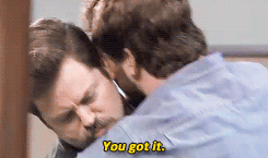 Ron and Andy + Hugs