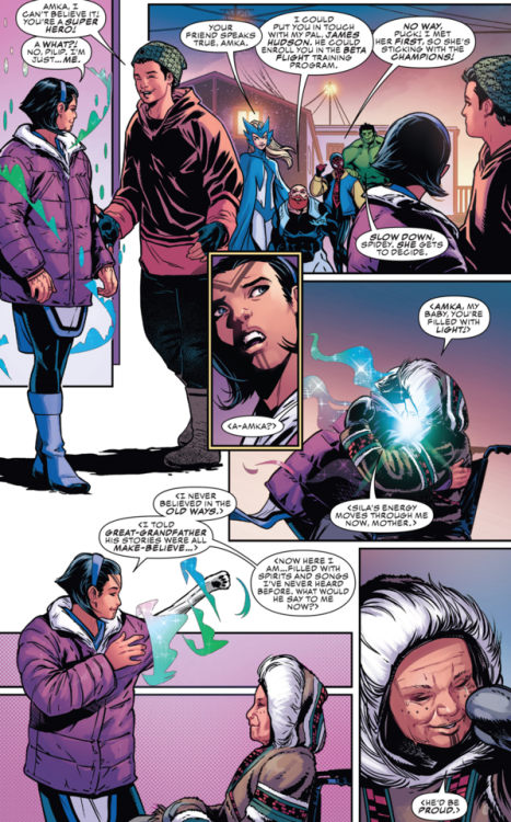 why-i-love-comics: Champions #21 - “Northern Lights” (2018)written by Jim Zubart by Sean
