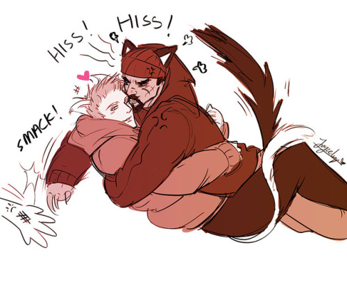 Sooo this entire post originated from a tweet postthat inspired me to make this R76 Cat!Family AU.