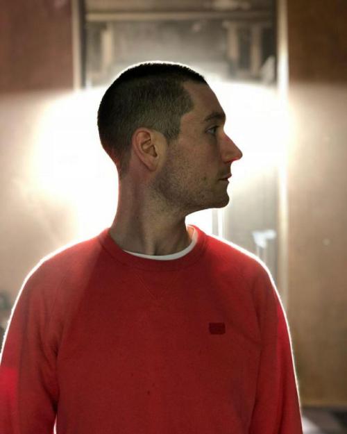 quarterpastsmithnight:bastilledan Some moody skin head bloke ( @beaucolburn ) (from the set of 