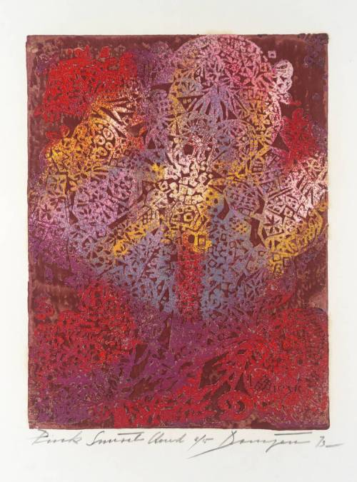 elpasha71:Joseph DomjanBlue Poppy 1973Pink Sunset Cloud 1975