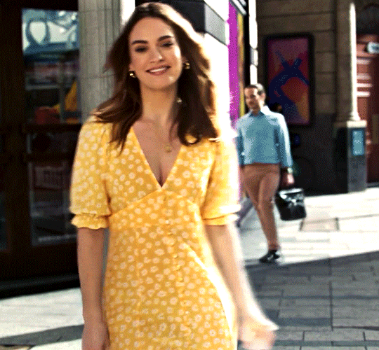 Lily James Source — ferrisbuellers: Lily James for Sky Mobile