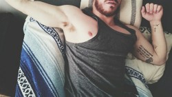 timjonesxo:  Sunday stretch & nipple