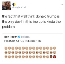 alwaysbewoke:  sbrown82:  loveistheessenceoflife:  auntienorma2:  alwaysbewoke:    If you watch the documentary the 13th it will make you hate Bill Clinton as well.  Yup  There’s a whole lot of people missing from this list…including Lincoln’s monkey