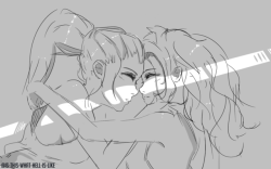 is-this-what-hell-is-like: “…Will you stay?”  Mercymaker doodle ;w; 