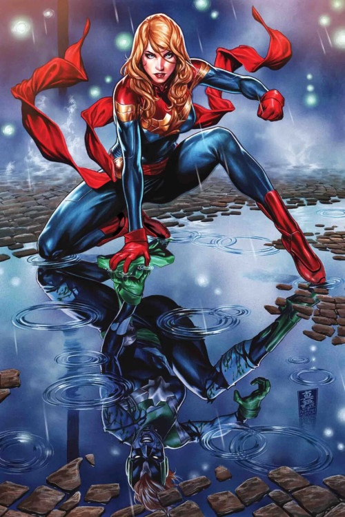  Captain Marvel #9 coverMark Brookshttps://www.artstation.com/artwork/Xnw10y 