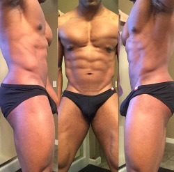 youcallmeyy:  Sexy chocolate with his cheap black jocks